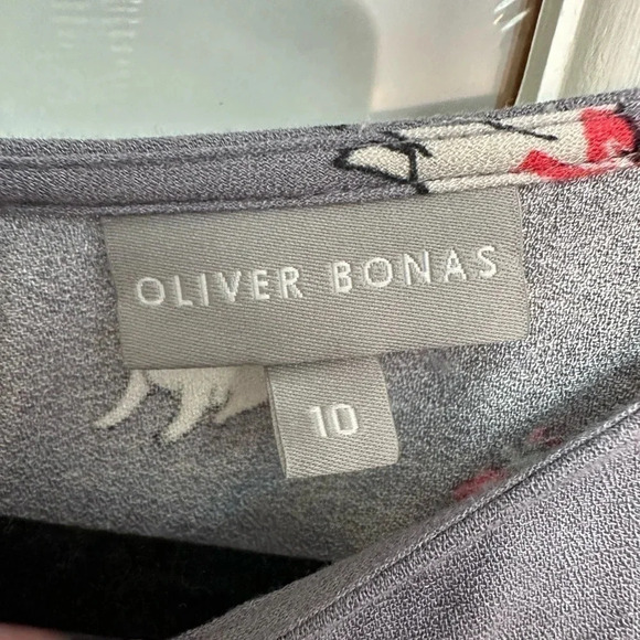 Oliver Bonas Violet Rufus Frenchie Dog Print Dress French Bulldogs Size 10 M - Picture 13 of 16